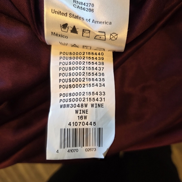 Oleg Cassini Jersey Evening Gown With Sequin Overlay Cape Size 16W New W/tags - Picture 10 of 16